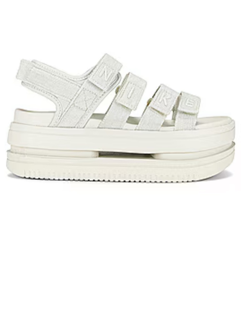 Nike Icon Classic platform Sandal in Sea Glass office white size 9